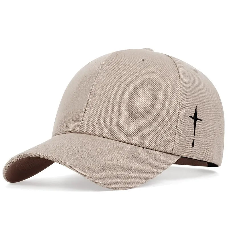 Unisex Simple Cross Water Drop Embroidery Baseball Caps Spring and Autumn Outdoor Adjustable Casual Hat Sunscreen Hat GatoGeek 