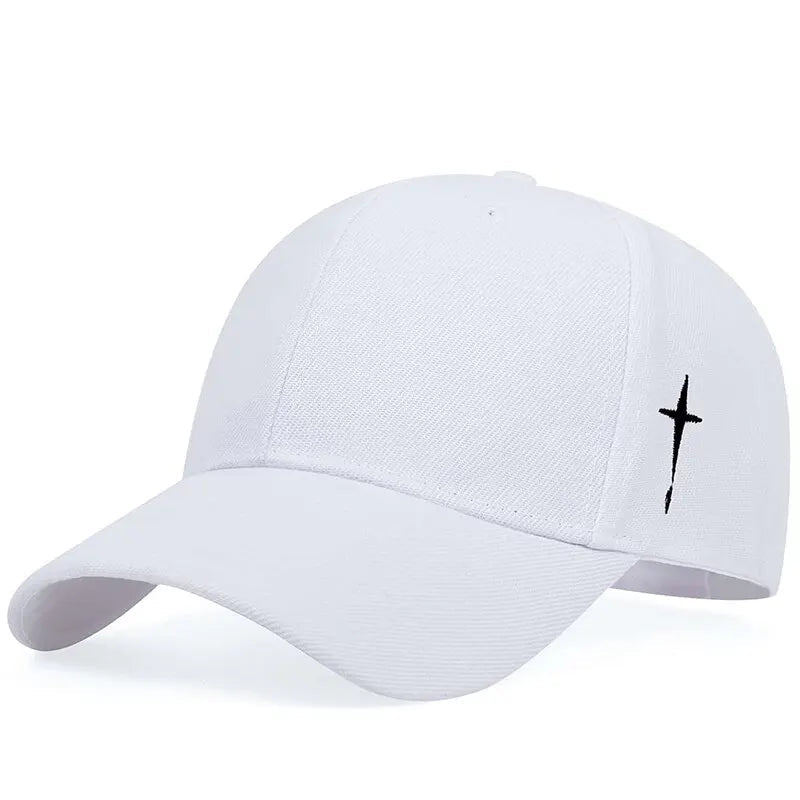 Unisex Simple Cross Water Drop Embroidery Baseball Caps Spring and Autumn Outdoor Adjustable Casual Hat Sunscreen Hat GatoGeek 