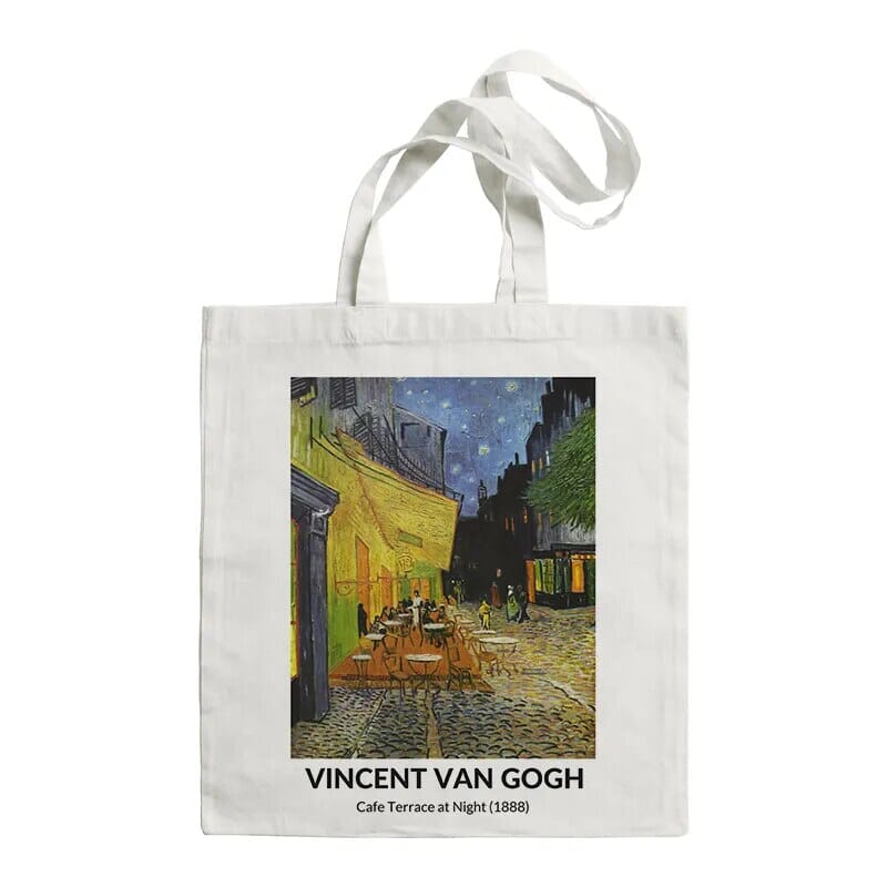 Van Gogh Painting Women Canvas Shoulder Bag High Capacity Tote Bag Aesthetics Shopping Bags Cotton Handbags Books Bag For Girls GatoGeek F446 