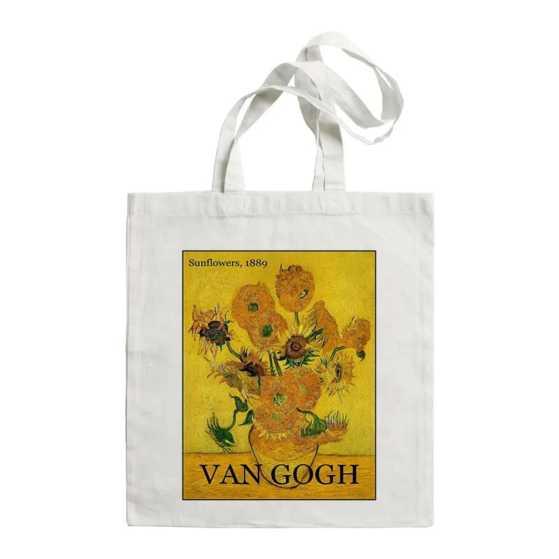 Van Gogh Painting Women Canvas Shoulder Bag High Capacity Tote Bag Aesthetics Shopping Bags Cotton Handbags Books Bag For Girls GatoGeek F450 