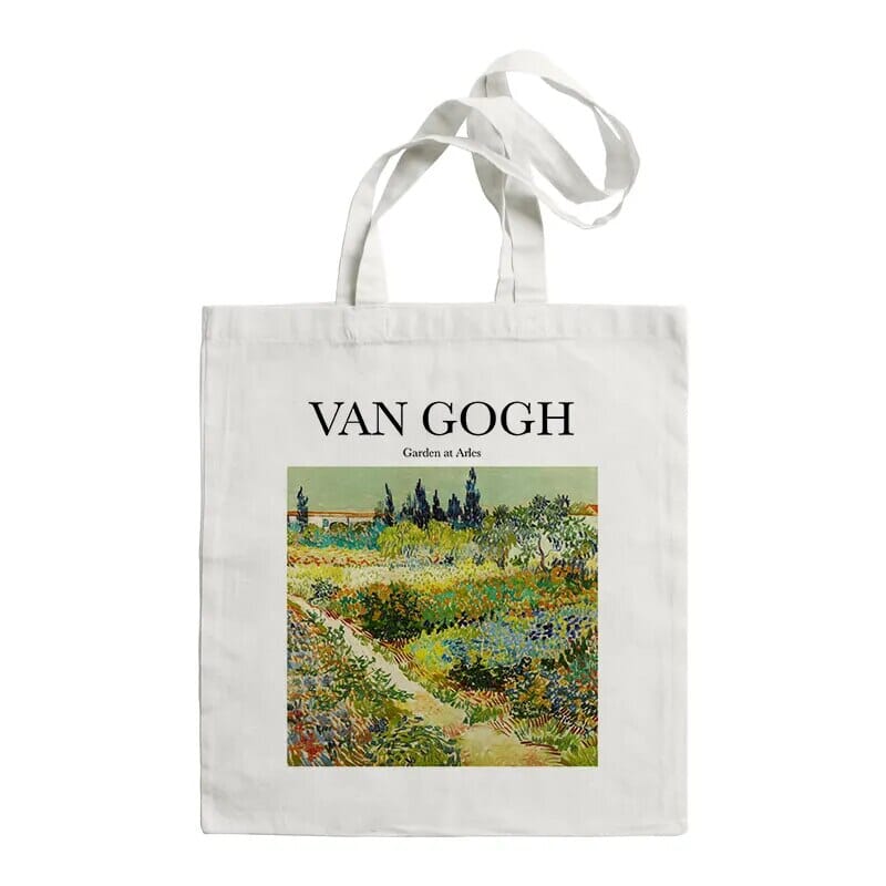 Van Gogh Painting Women Canvas Shoulder Bag High Capacity Tote Bag Aesthetics Shopping Bags Cotton Handbags Books Bag For Girls GatoGeek F458 