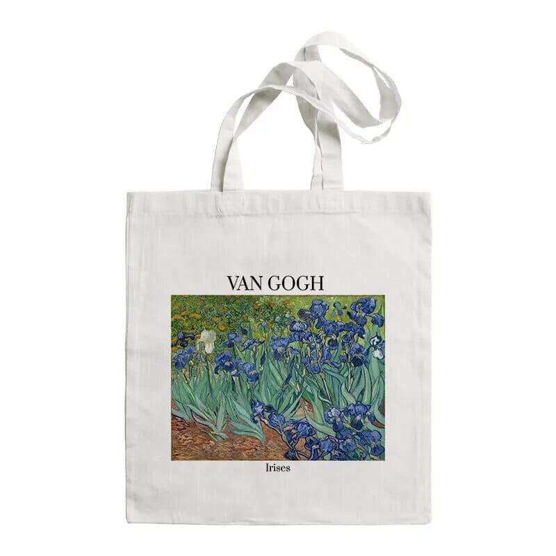 Van Gogh Painting Women Canvas Shoulder Bag High Capacity Tote Bag Aesthetics Shopping Bags Cotton Handbags Books Bag For Girls GatoGeek F469 