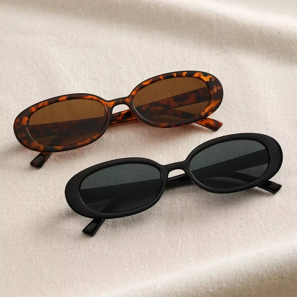 Vintage Oval Sunglasses Women Luxury Brand Designer Small Oval Sun Glasses Retro Black Red Glasses ladies Goggle GatoGeek 