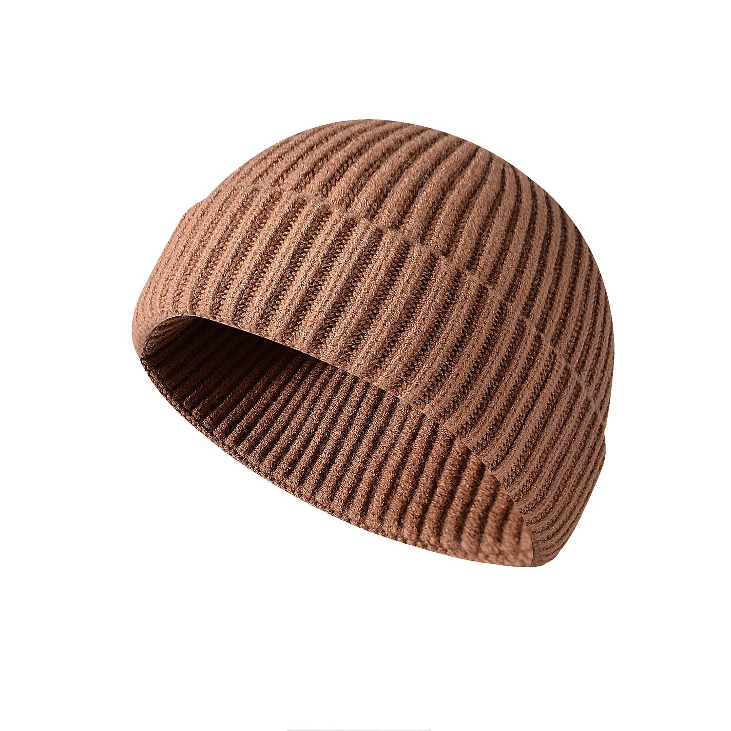 Winter Knittted Cap Solid Hip Hop Cap Unisex Skullies & Beanies GatoGeek Camel Adjustable 