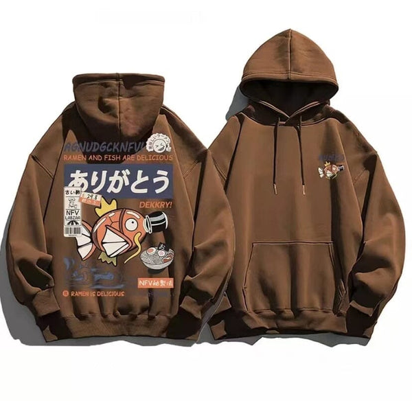 100%Cotton Anime Men's Hoodies Vintage Japanese Cartoon Hoody Street Harajuku Hip Hop Sweatshirt Women Streetwear Pullover 0 GatoGeek 3 S 