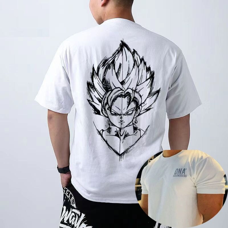 2023 Summer Gym Men T-Shirts Anime Graphic Print Fitness Oversized Cotton Tee Big Size Short Sleeve Men's Clothes Free Shipping 0 GatoGeek 2 S 