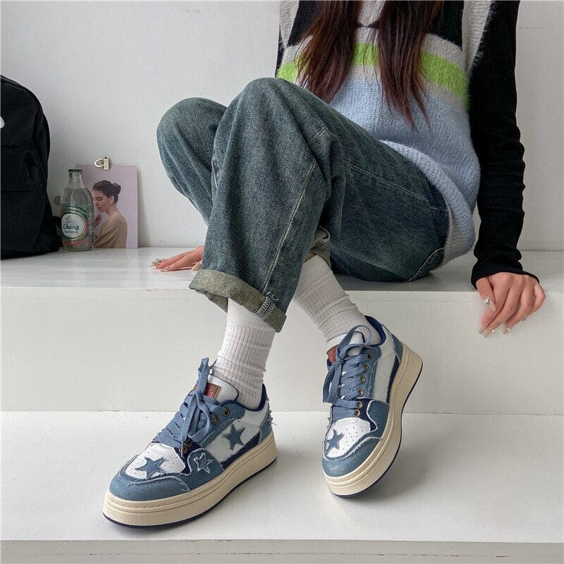 2023 Women Fashion Sports Shoes Summer Autumn Blue Platform Comfortable Casual Sneakers Tenis Feminino Thick Sole Zapatos Mujer 0 GatoGeek 