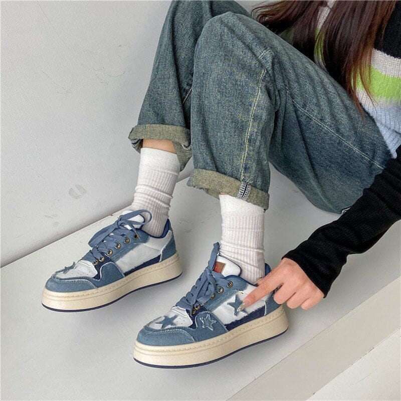 2023 Women Fashion Sports Shoes Summer Autumn Blue Platform Comfortable Casual Sneakers Tenis Feminino Thick Sole Zapatos Mujer 0 GatoGeek 