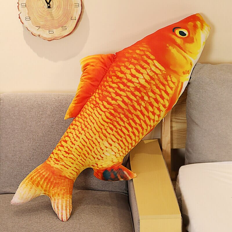 Almofada Realista Engraçada de Peixes Almofada GatoGeek 30cm 10 