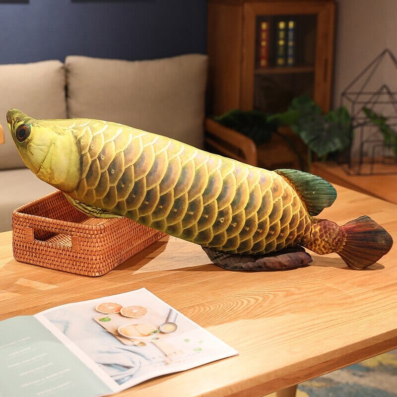 Almofada Realista Engraçada de Peixes Almofada GatoGeek 30cm 12 