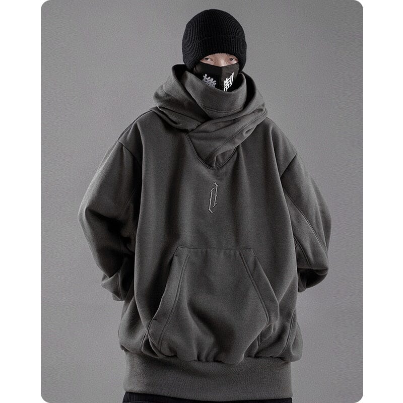 Autumn winter High collar hoodie loose comfortable Men's clothes Harajuku Hiphop streetwear Fleece hooded oversize Sweatshirt 0 GatoGeek 