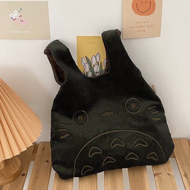 Bolsa com Rosto do Totoro Estúdio Ghibli Macio como uma nuvem Bolsas e Mochilas Escala GatoGeek 