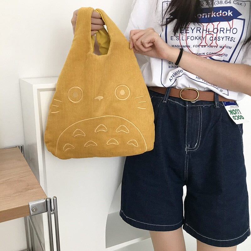 Bolsa com Rosto do Totoro Estúdio Ghibli Macio como uma nuvem Bolsas e Mochilas Escala GatoGeek 