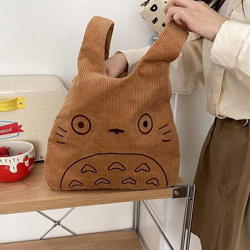 Bolsa com Rosto do Totoro Estúdio Ghibli Macio como uma nuvem Bolsas e Mochilas Escala GatoGeek 