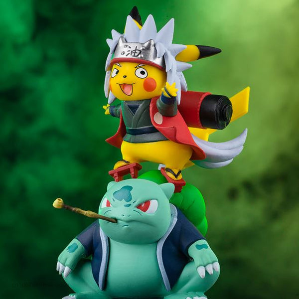 Boneco Pikachu Misturado com Jiraiya Naruto e Pokemon Bonecos GatoGeek 