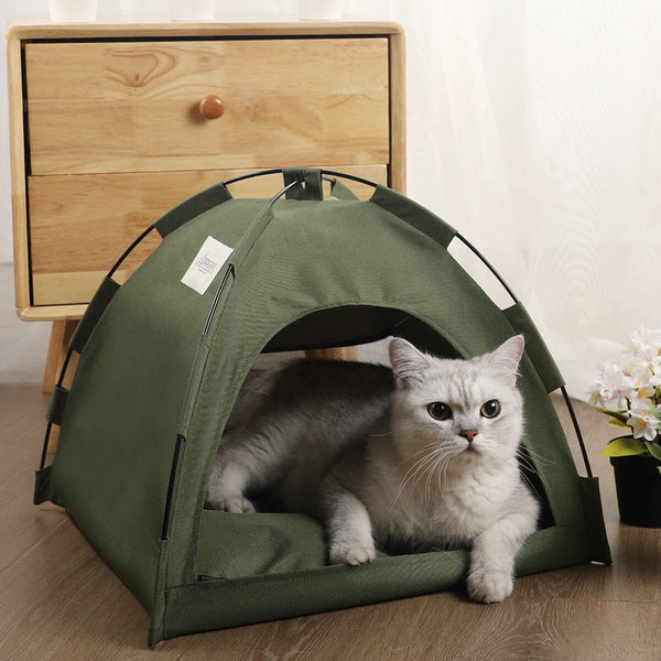 Cama Cat Camping - Barraca Acampamento para Gato GatoGeek 