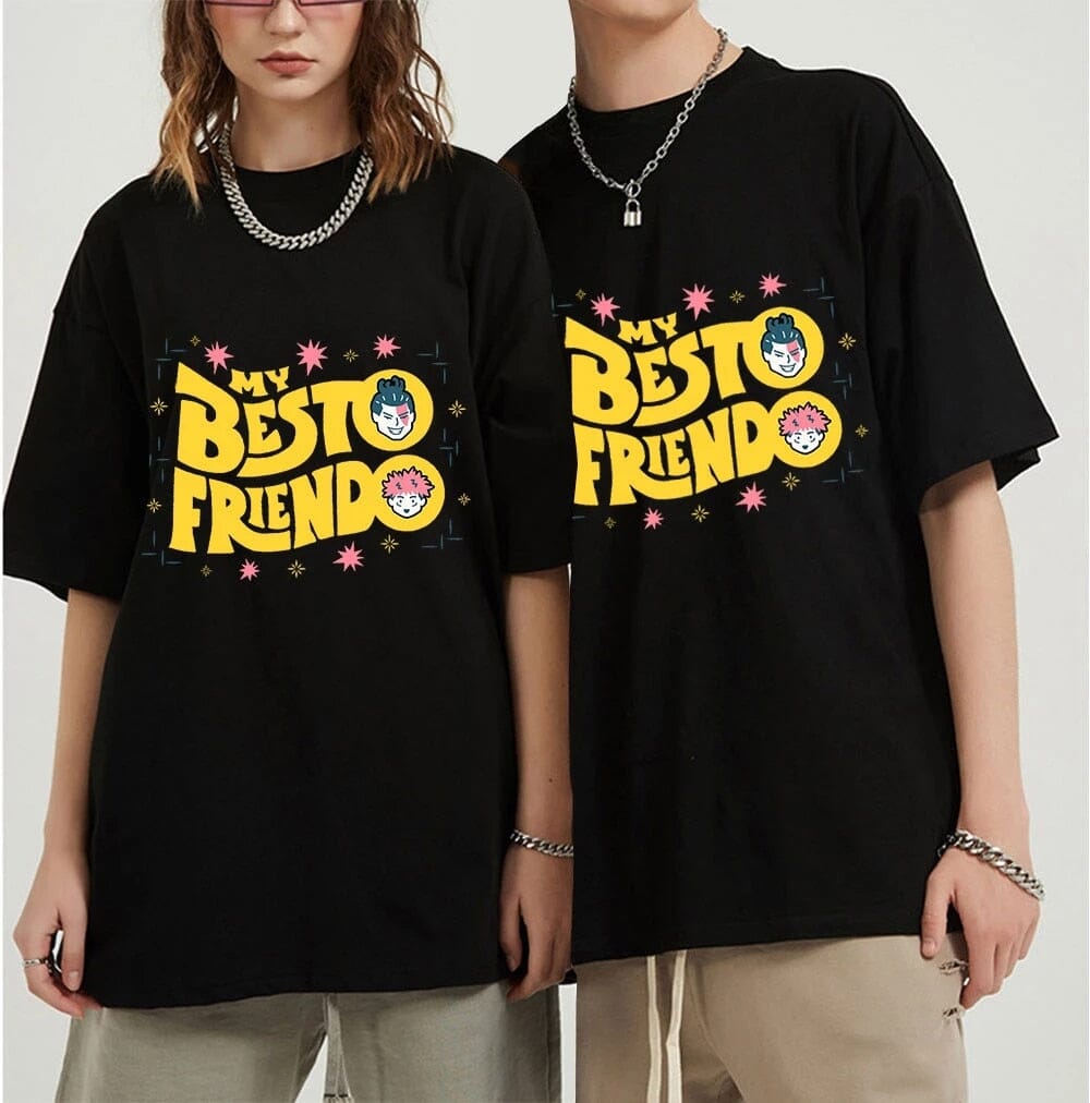 Camiseta Besto Frendo Itarodi e Todou Jujutsu Kaisen Camisa GatoGeek 