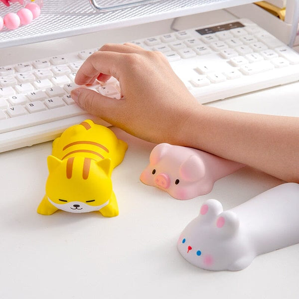 Descanso de Braço Para Mouse Bichinhos Kawaii Setup Gamer Mouse Pad, Desk Pad GatoGeek 