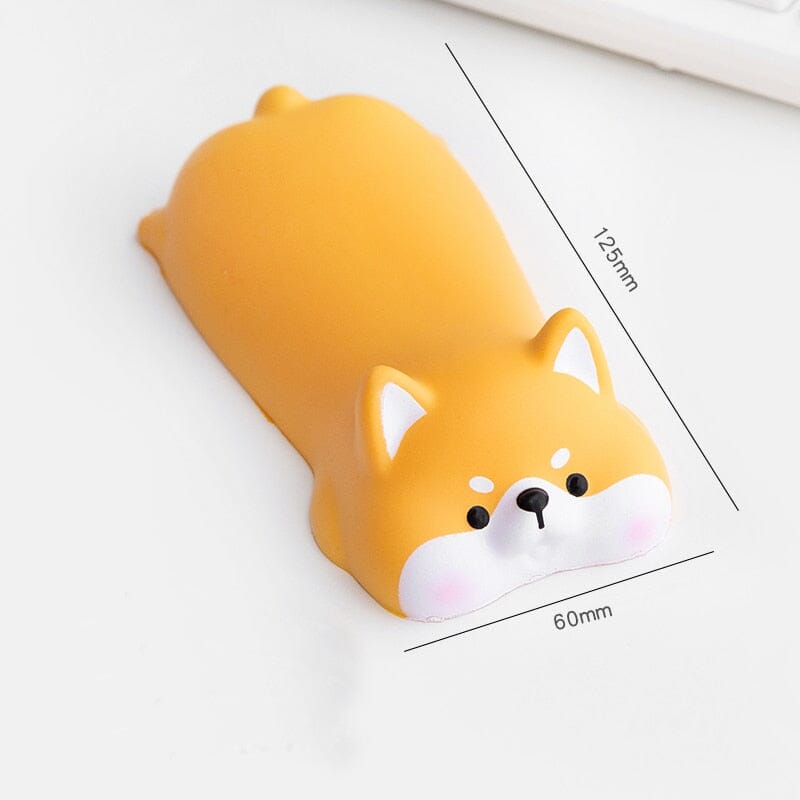 Descanso de Braço Para Mouse Bichinhos Kawaii Setup Gamer Mouse Pad, Desk Pad GatoGeek Cachorro Shiba 