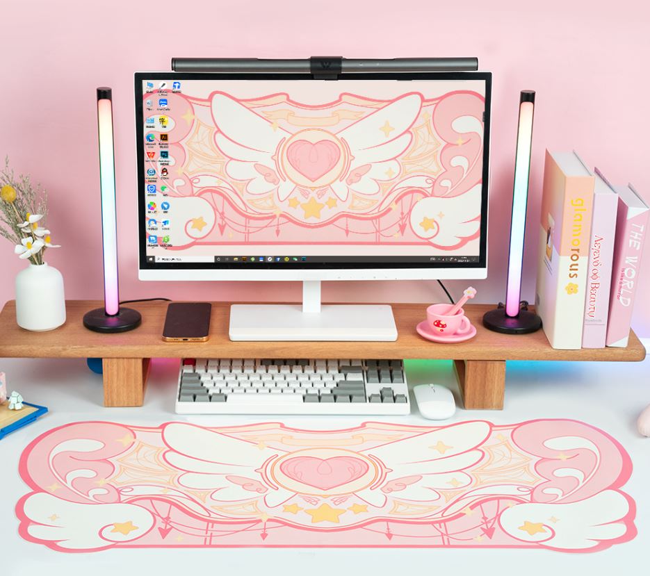 DeskPad Star Wings Impermeável Mouse Pad, Desk Pad GatoGeek 