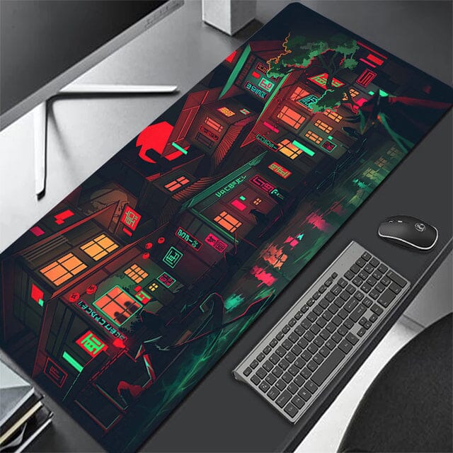 Deskpad Tokyo Lights II 70cm x 30cm Mouse Pad, Desk Pad GatoGeek 