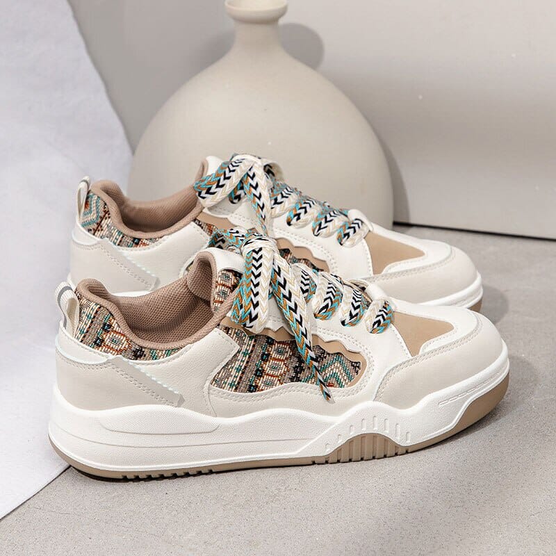 Fashion Women's Shoes Spring Casual Thick Sole Designer Sneakers Girls Breathable Lace-up Colorful Ladies Shoes Women Sneakers 0 GatoGeek 