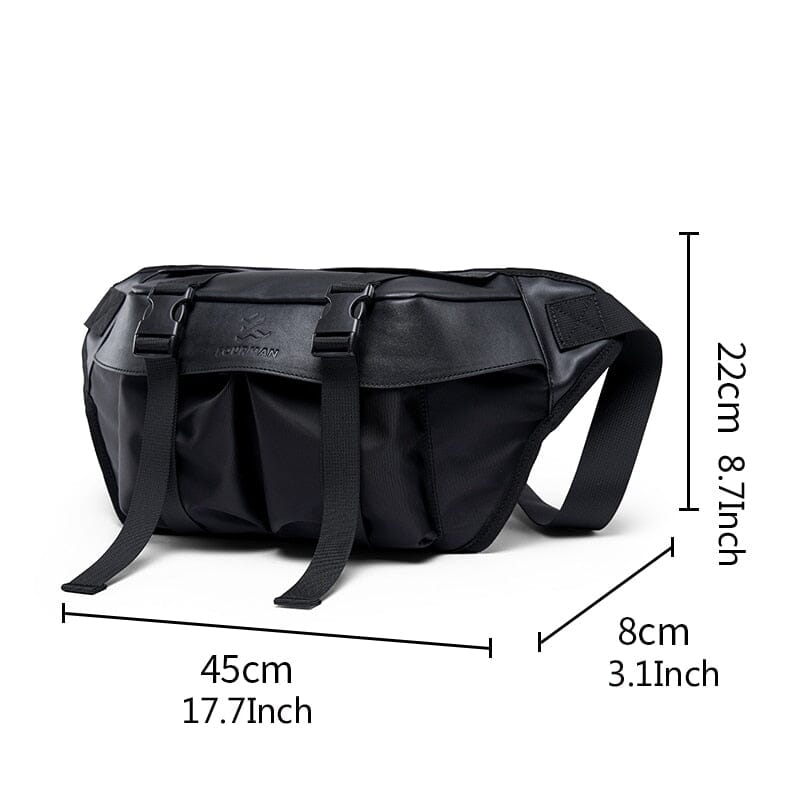 High Quality Trend Men's Cross Body Bag iPad Zip Waterproof Fashion Designer Chest Bag Daily Sport Cycling Sling Shoulder Bag 0 GatoGeek A-9.7inch IPad-B 