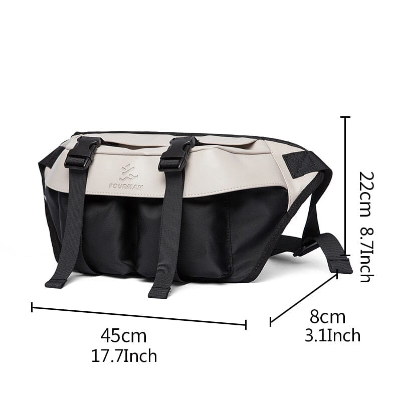 High Quality Trend Men's Cross Body Bag iPad Zip Waterproof Fashion Designer Chest Bag Daily Sport Cycling Sling Shoulder Bag 0 GatoGeek A-9.7inch IPad-W 