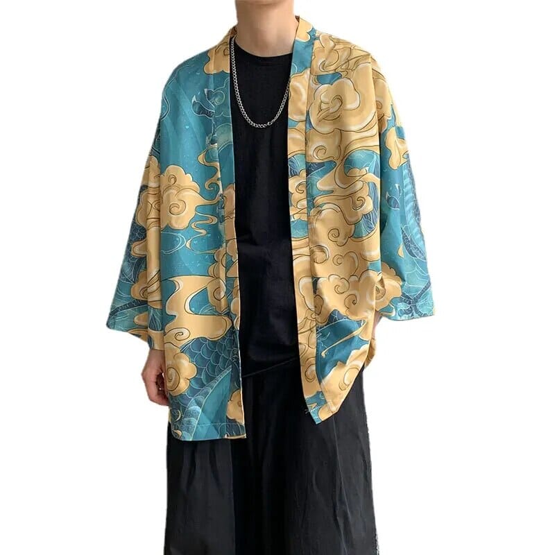 Japanese shirt men kimono Chinese kimono geisha new arrival Japanese street clothing harajuku kimono GatoGeek 