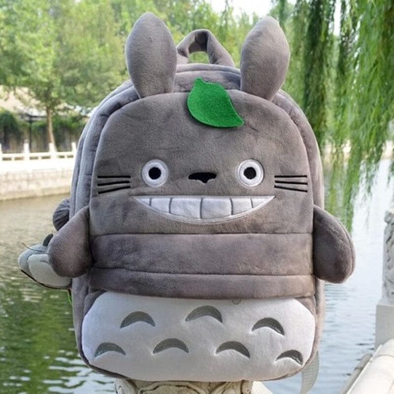 Mochila Felpuda Meu Amigo Totoro Ghibli Kawaii Bolsas e Mochilas GatoGeek 