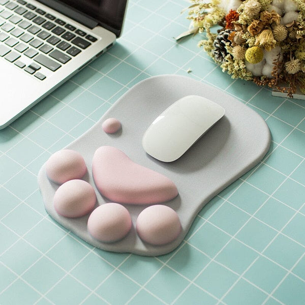 Mouse Pad Patas de Gatinho Descanso de Pulso Mouse Pad, Desk Pad GatoGeek 