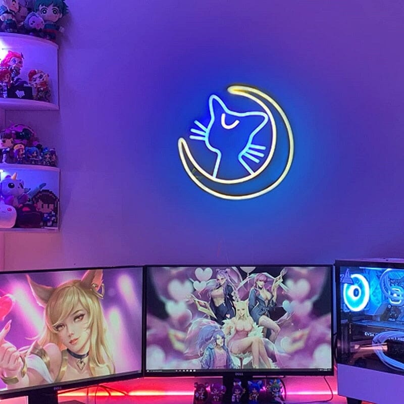 Sailor Moon Led Neon Setup Kawaii Cozy Led Néon GatoGeek 