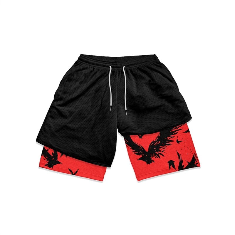 Shorts de Anime Esportivos Dupla Camada GatoGeek