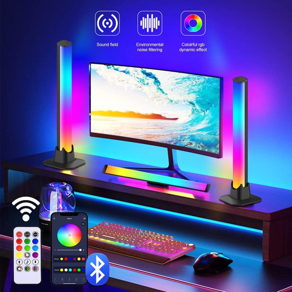 Smart RGB LED Light Bars Night Light APP&amp;Remote Control Music Sync Lights Atmosphere Lamp Backlight for Gaming TV PC Room Decor 0 GatoGeek 