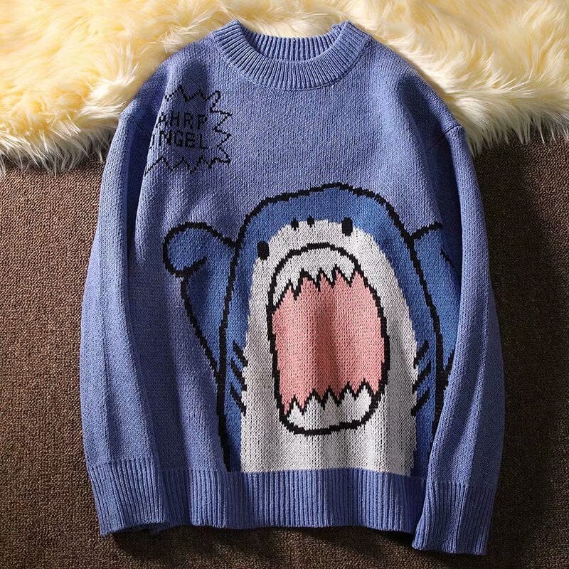 Sueter Kawaii Baby Shark Suéter GatoGeek Azul P 